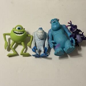 Monsters Inc Disney Pixar Set Of 4 McDonalds Happy Meal Toys 2001  Figurine